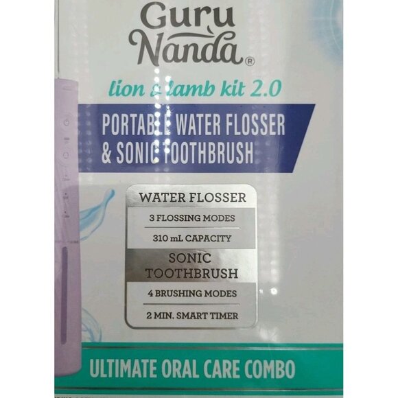 Lion And Lamb Kit 2.0 Electric Toothbrush w Water Flosser Combo 4 Jet Tips - Picture 7 of 9